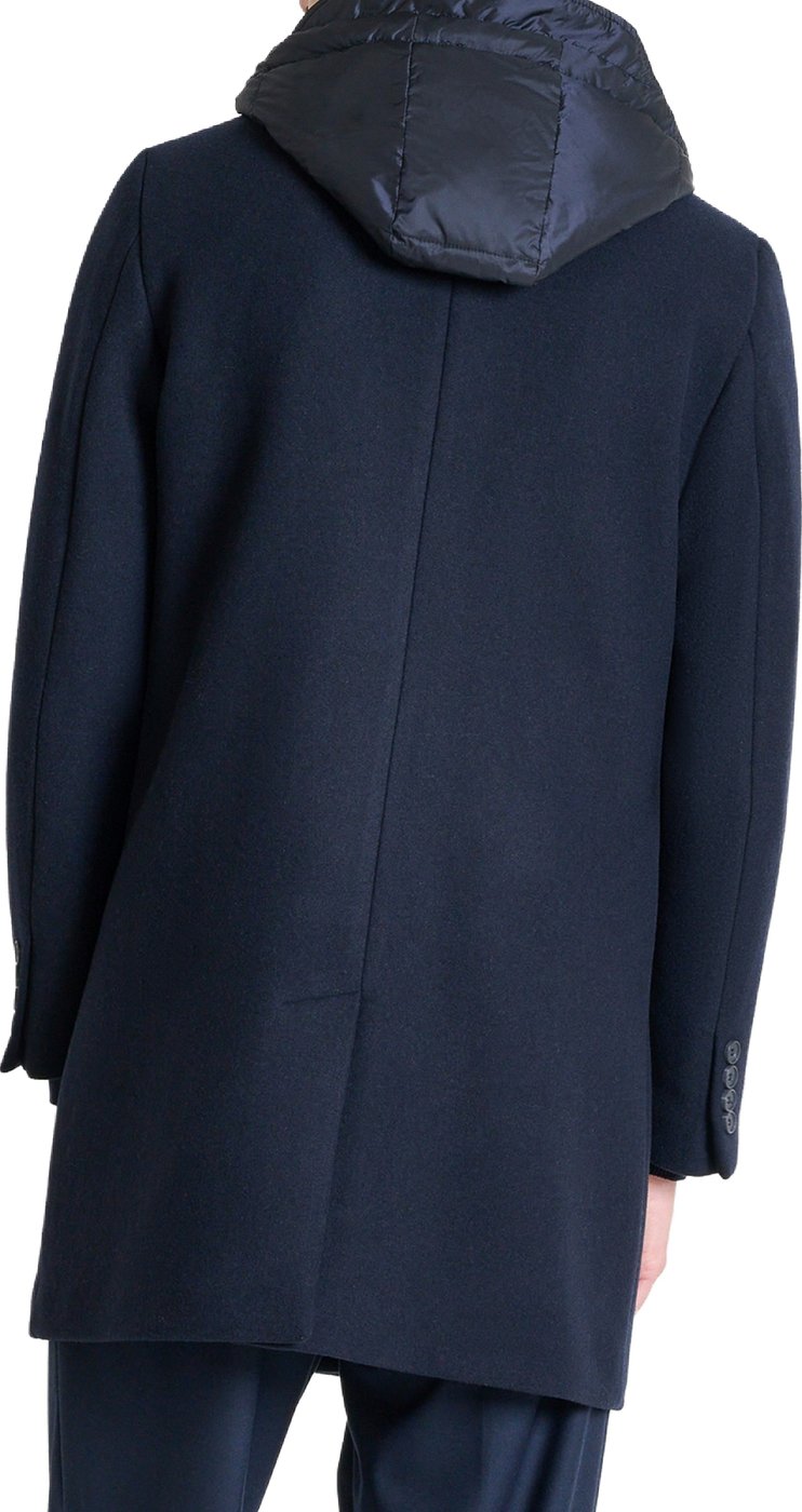 COAT MALCOM REGULAR FIT IN WOOL BLEND FABRIC WITH DETACHABLE PART IN NYLON SHIOZE FABRIC