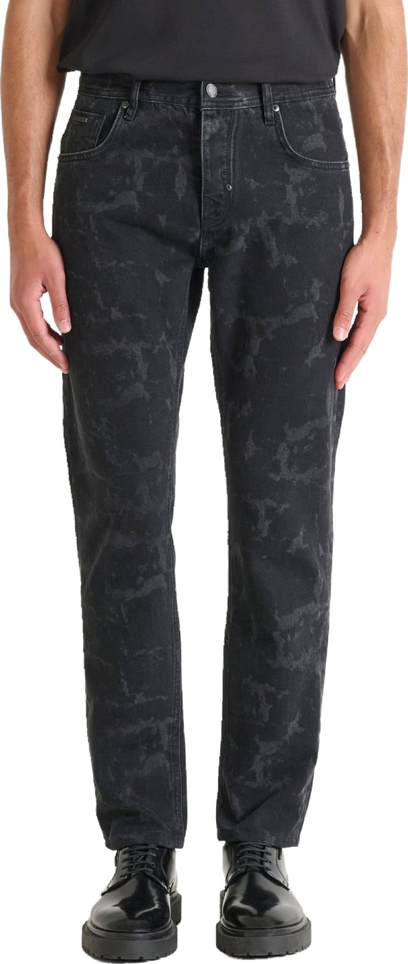 JEANS CLEVE SLIM STRAIGHT FIT IN BLACK BLACK DENIM