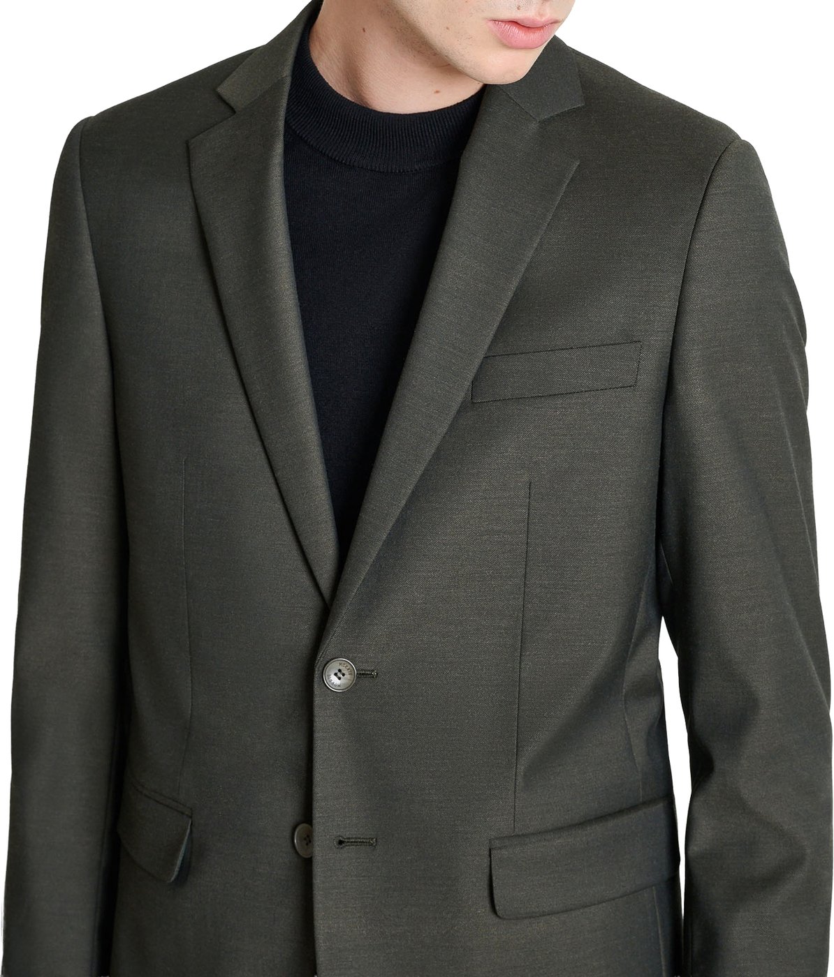 JACKET LUIS REGULAR FIT IN STRETCH TWILL VISCOSE BLEND FABRIC