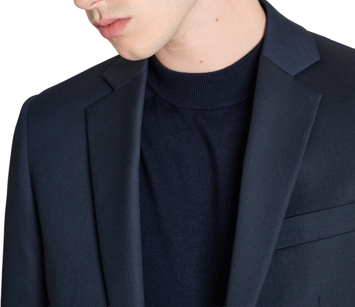 JACKET LUIS REGULAR FIT IN STRETCH TWILL VISCOSE BLEND FABRIC