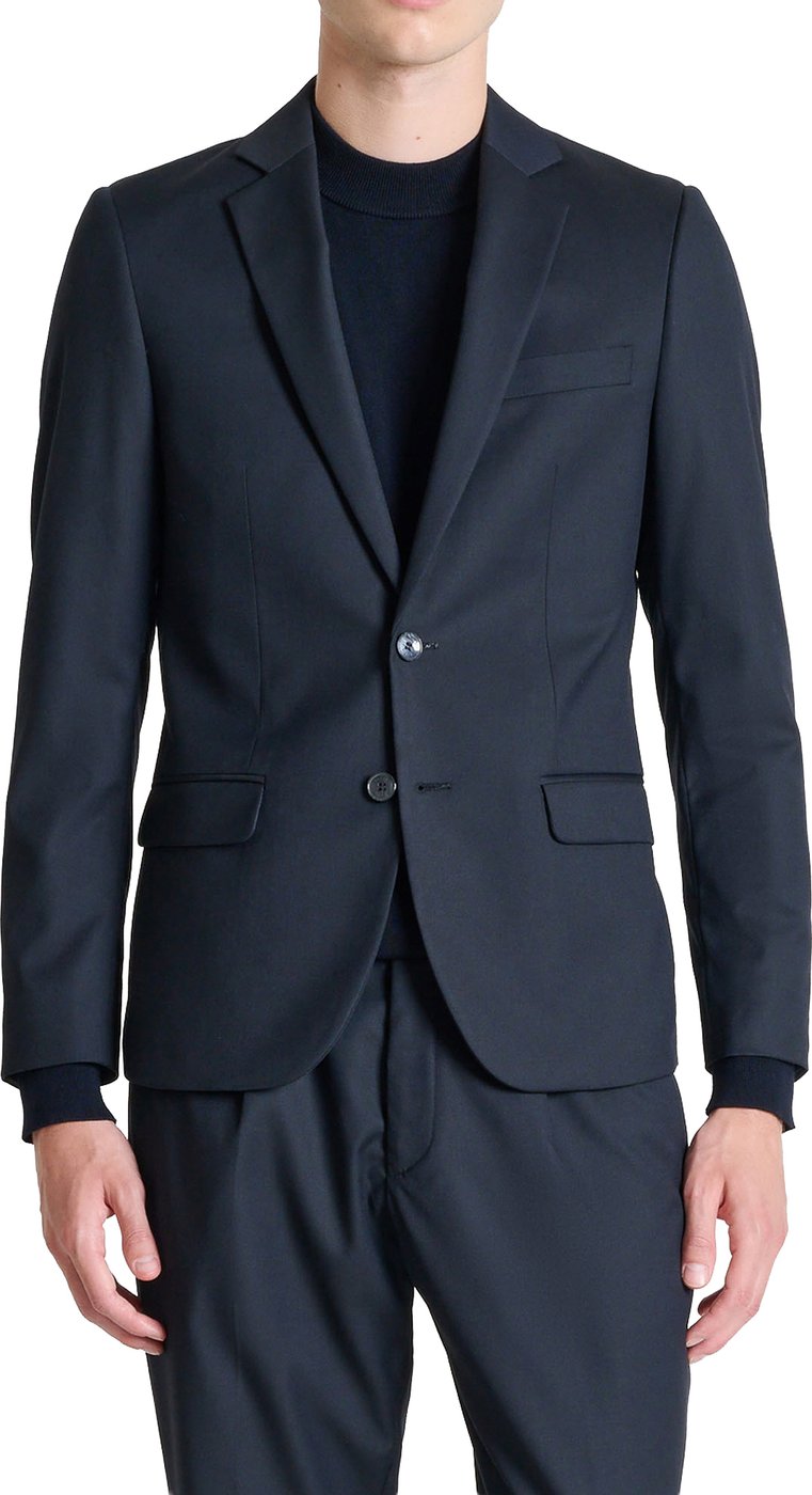 JACKET LUIS REGULAR FIT IN STRETCH TWILL VISCOSE BLEND FABRIC