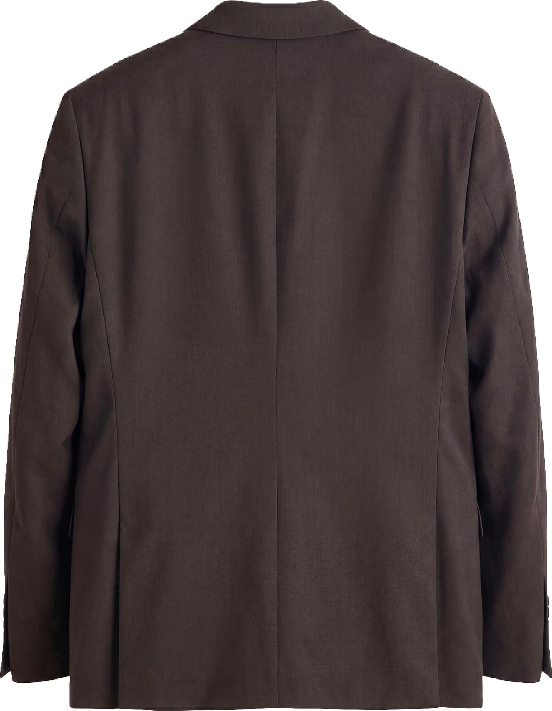 "Evan" coffee relaxed-fit jacket in stretch viscose