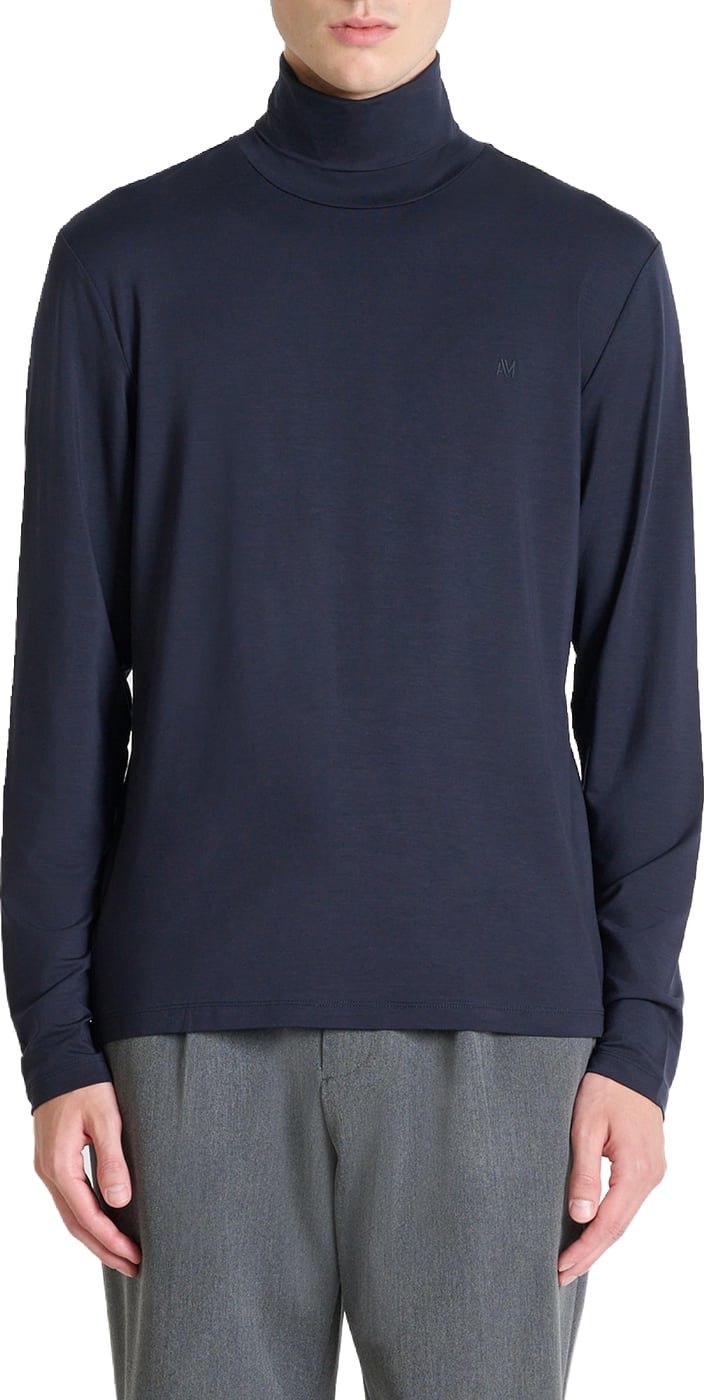 Marine relaxed-fit t-shirt in lyocell jersey with print on front