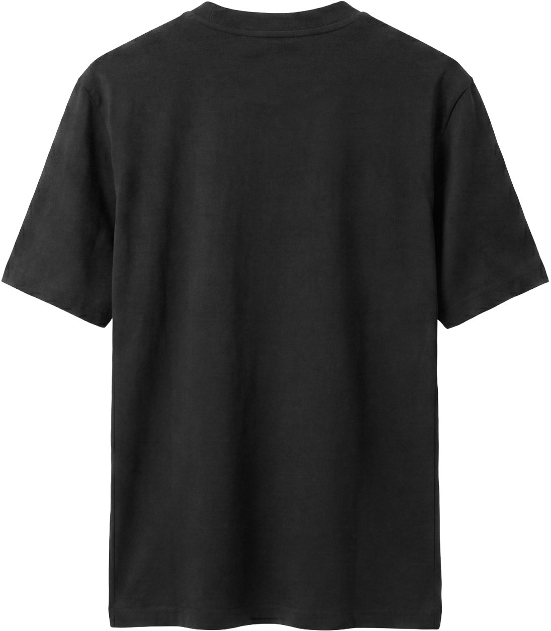 Black relaxed-fit t-shirt in blended jersey with "Open Mind 1" print on front