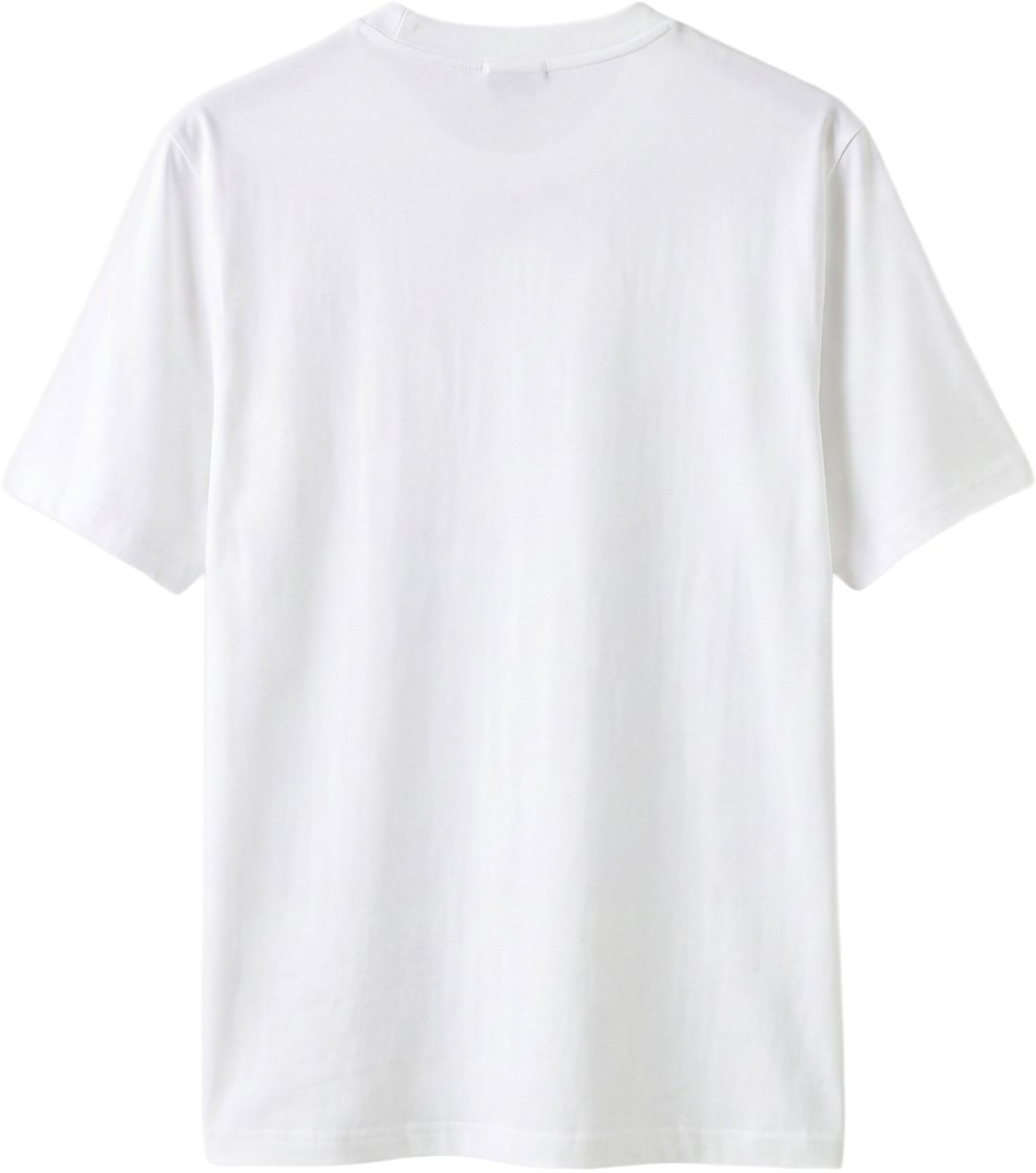 Cream relaxed-fit t-shirt in cotton jersey with "Open Mind 1" print on front