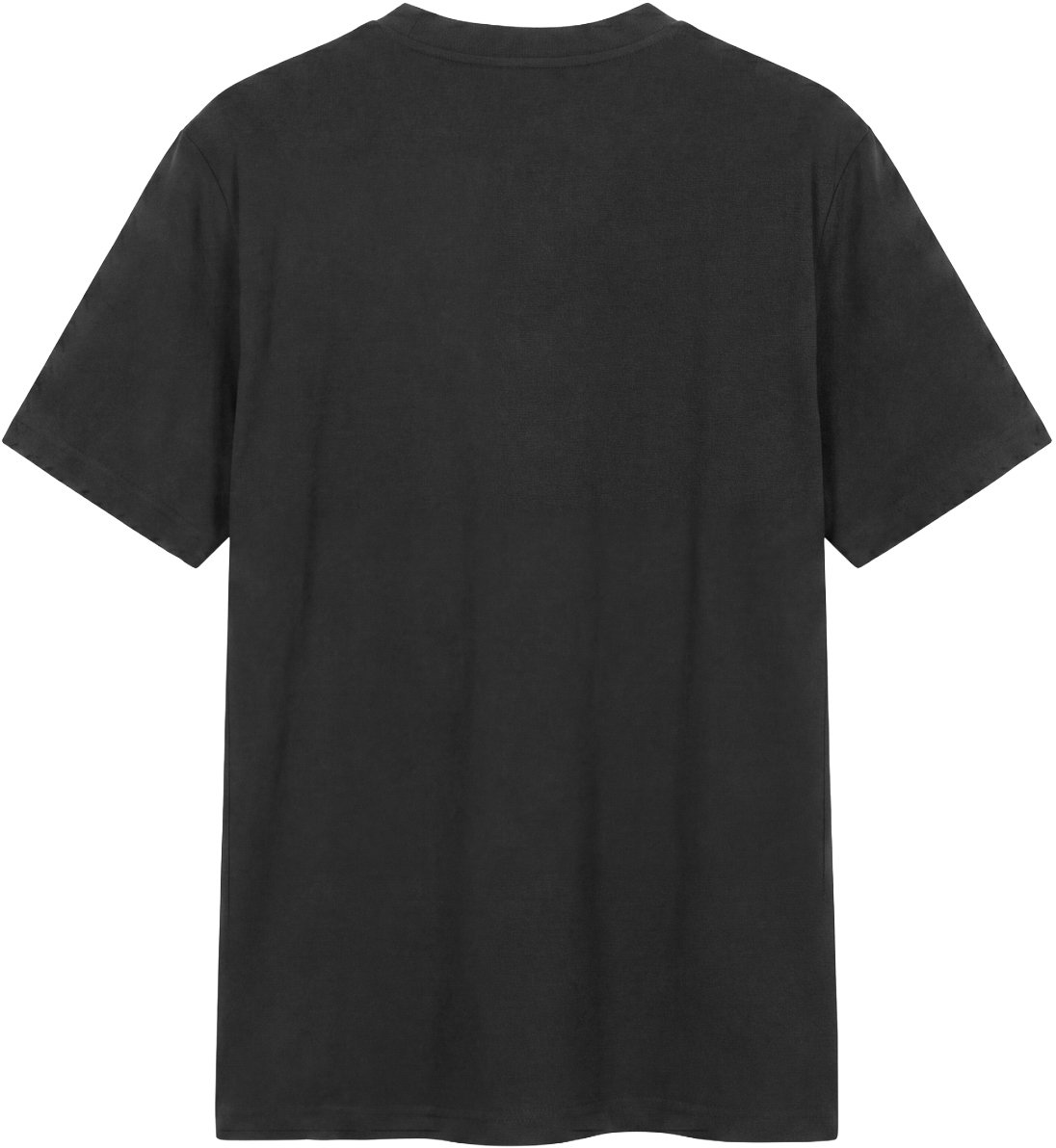 Black relaxed-fit t-shirt in cotton jersey with "Open Mind 1" print on front