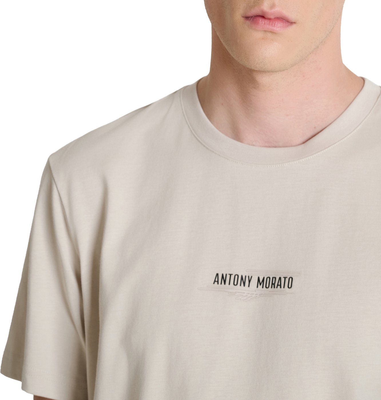 Chalk regular-fit t-shirt in cotton jersey with print on front