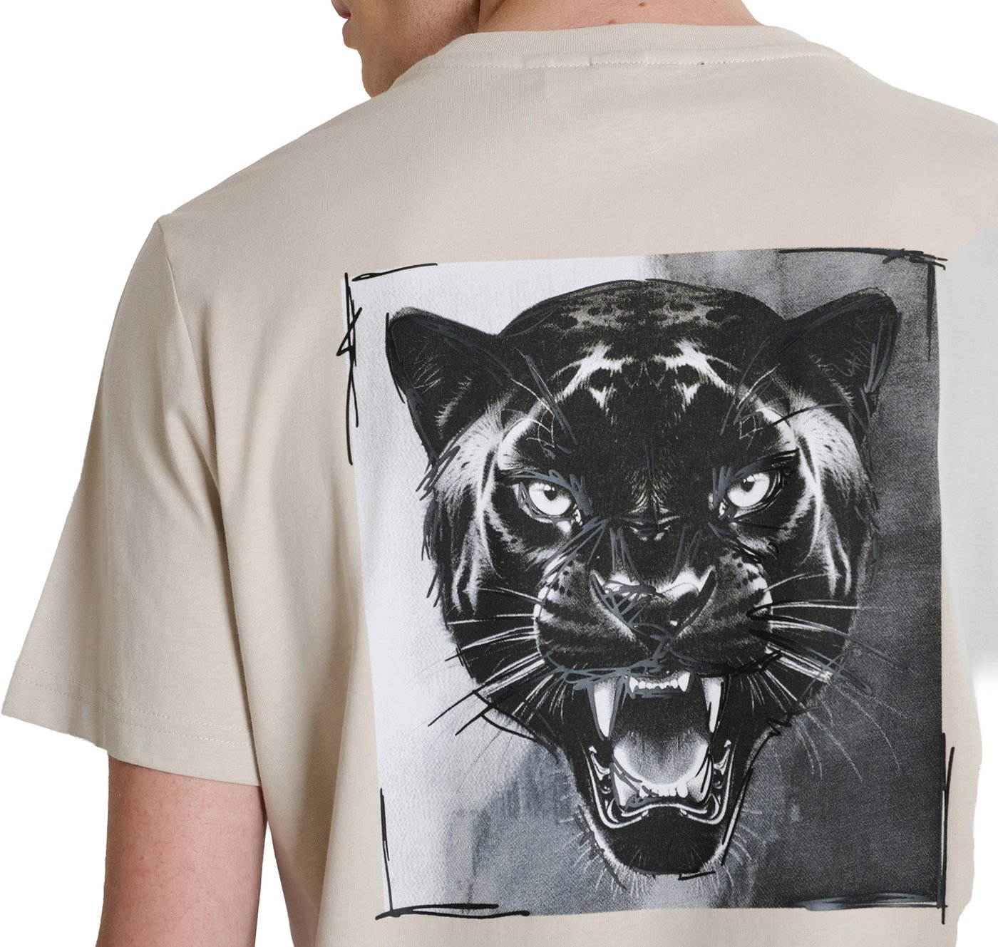 Chalk regular-fit t-shirt in cotton jersey with print on front