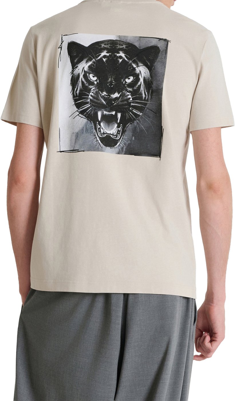 Chalk regular-fit t-shirt in cotton jersey with print on front