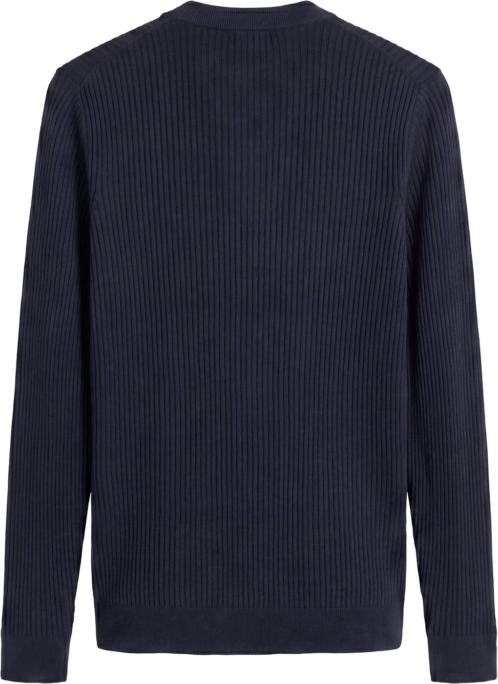 Marine slim-fit V-neck sweater in super-soft wool blend