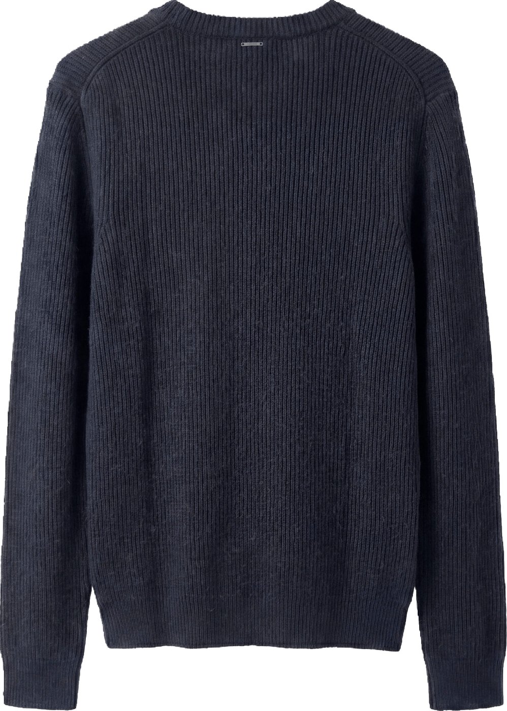 Marine regular-fit long-sleeve V-neck sweater in wool-mohair blend