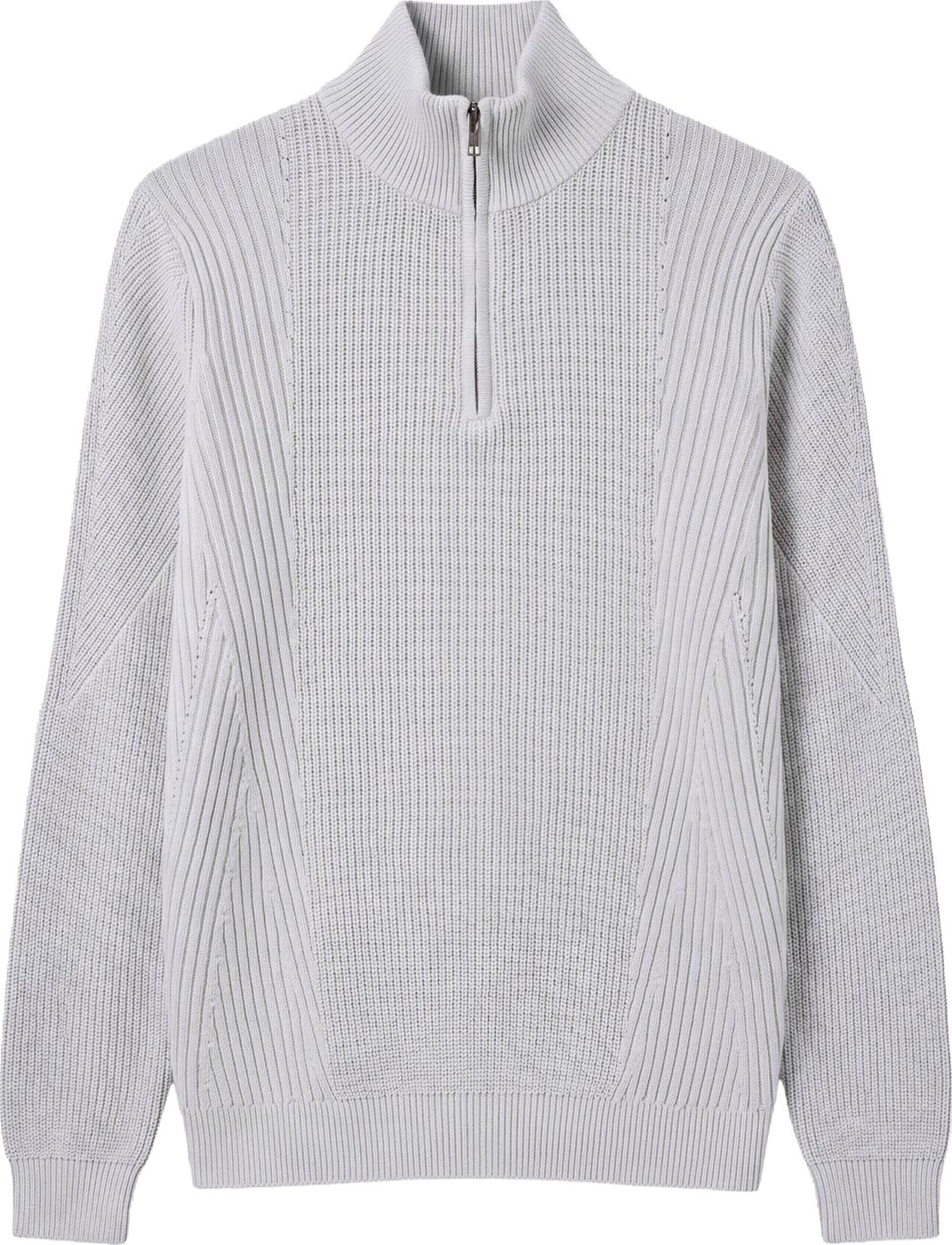 Ice relaxed-fit zip turtleneck sweater in techno wool blend