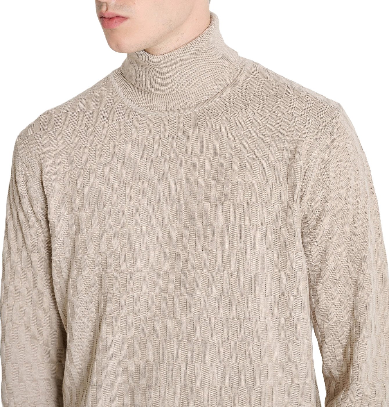 Chalk regular-fit sweater in merino wool blend