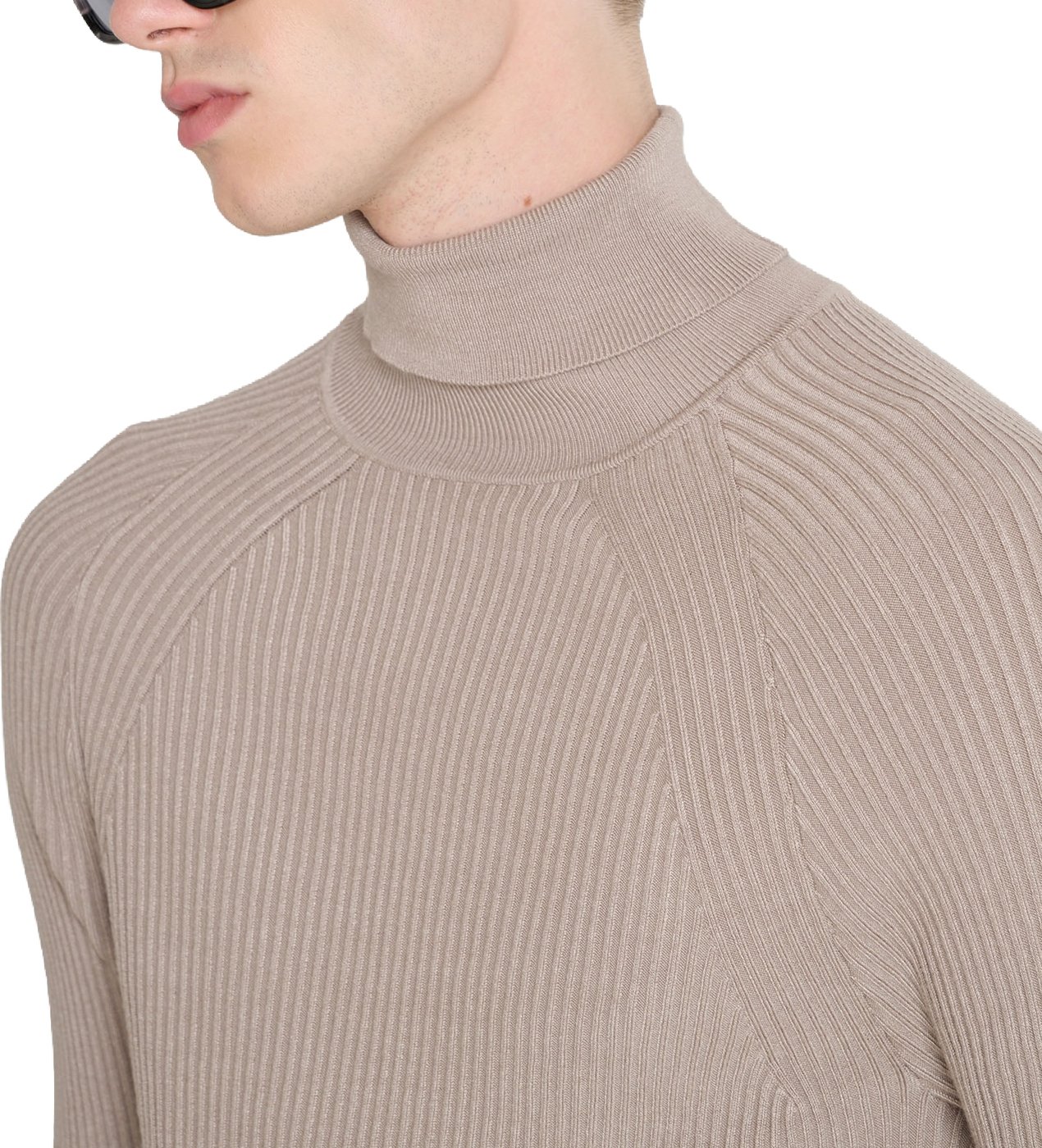 Grit super-slim-fit long-sleeve turtleneck sweater in viscose