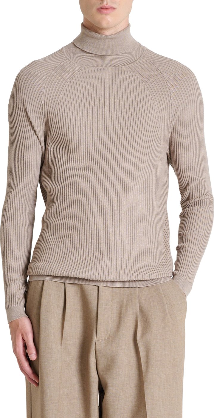 Grit super-slim-fit long-sleeve turtleneck sweater in viscose
