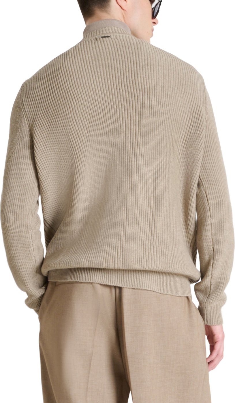 Grit relaxed-fit buttoned cardigan in techno wool blend