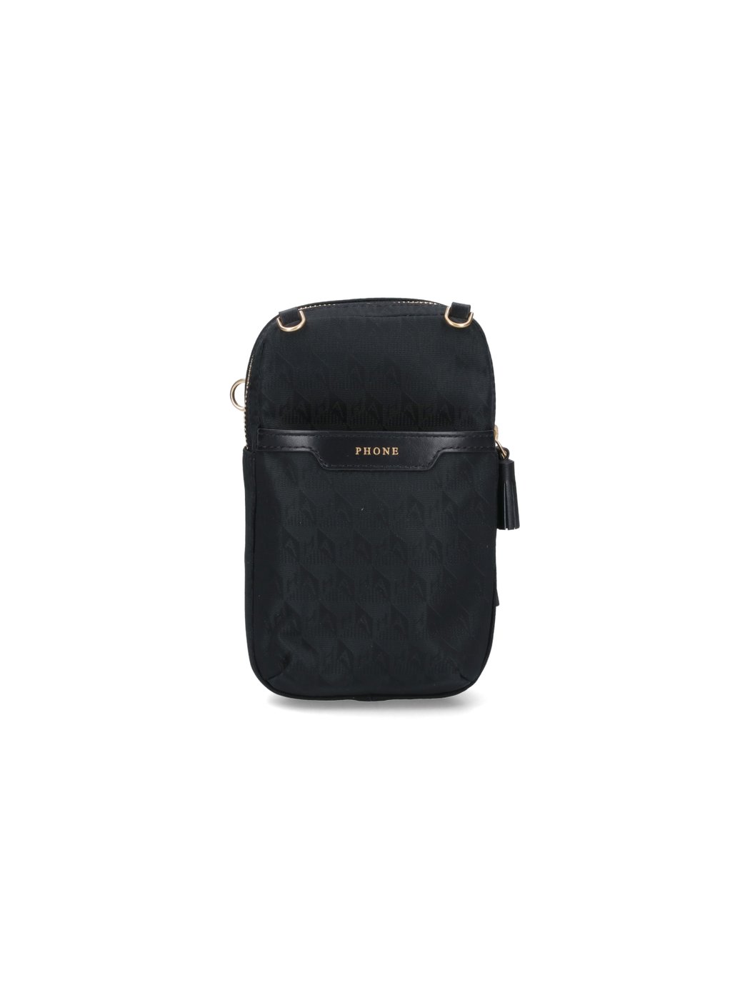 Black Logo Essentials Nylon Shoulder Bag