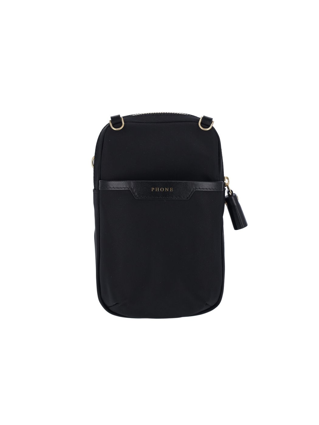 Black Logo Essentials Nylon Shoulder Bag