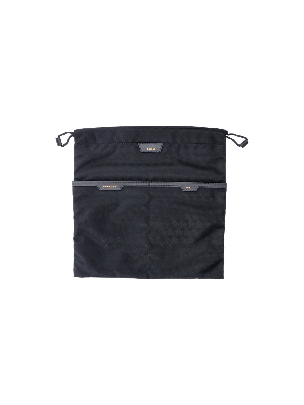 Black Recycled Fabric Drawstring Pouch Set