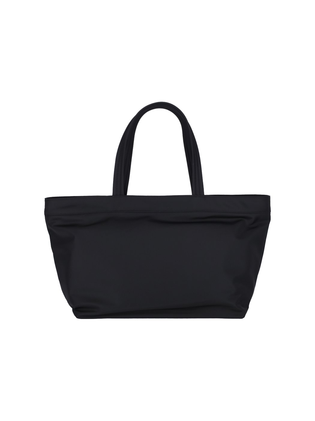 Black Multi-Pocket Nylon Zip Tote Bag