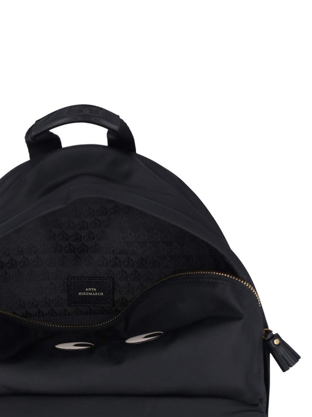 Black Eyes Nylon Double Zip Backpack