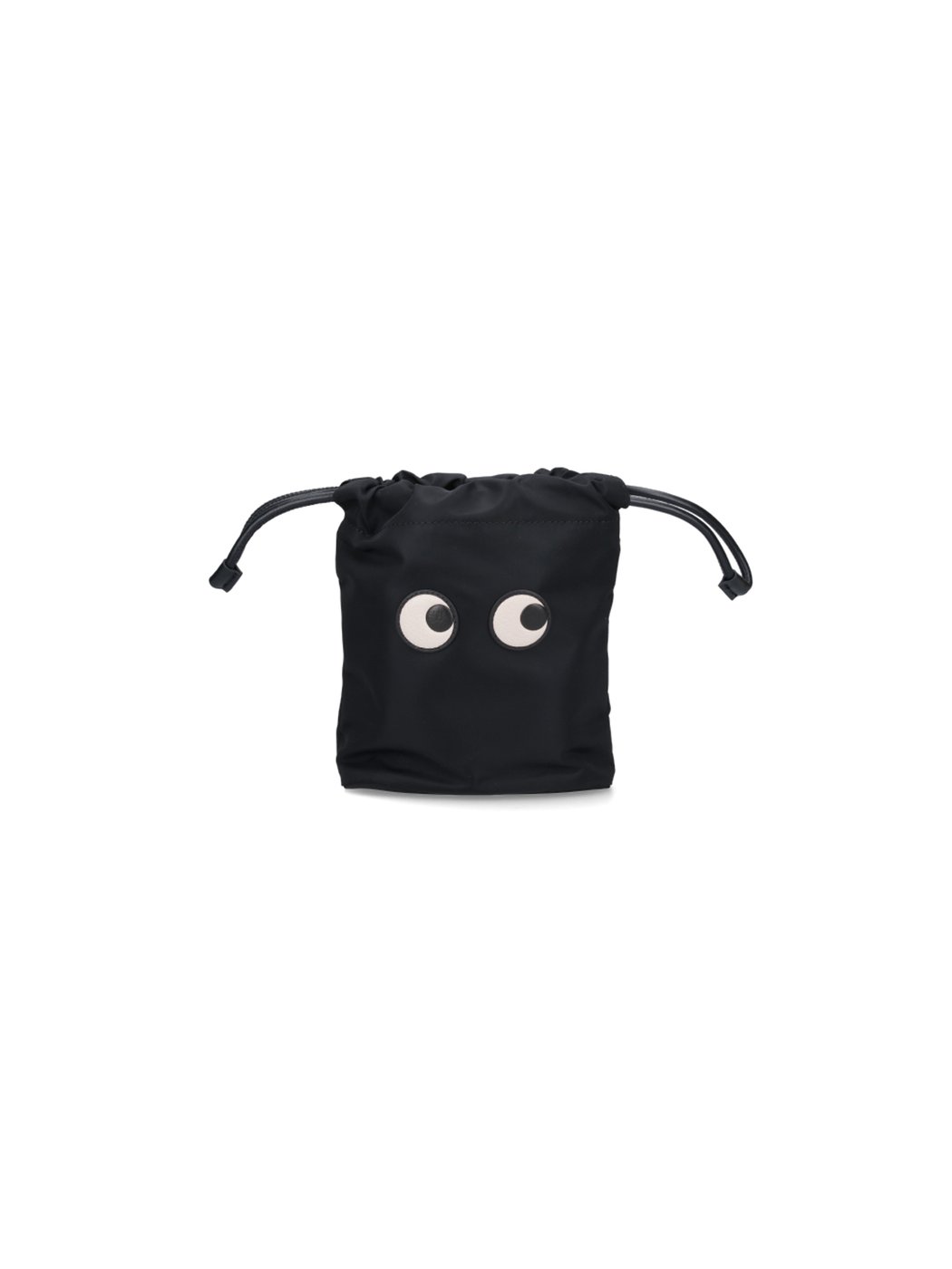 Black Eyes Econyl Drawstring Bucket Pouch