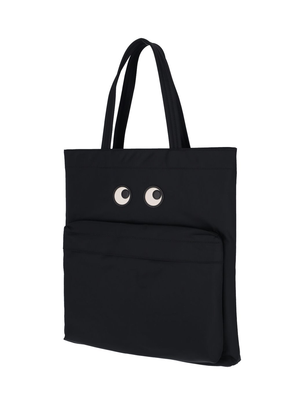 Black Eyes Nylon Zip Tote Bag