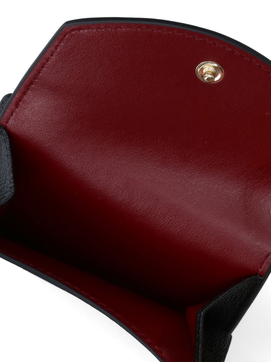 Black Eyes Goat Leather Trifold Wallet