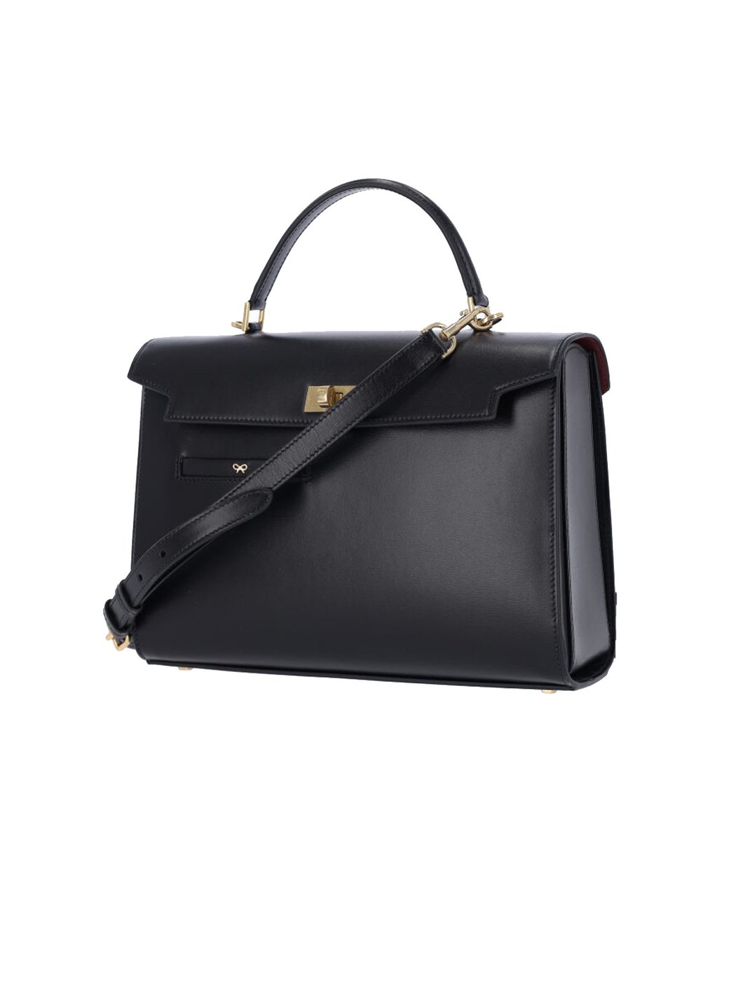 Black Mortimer Calf Leather Handbag