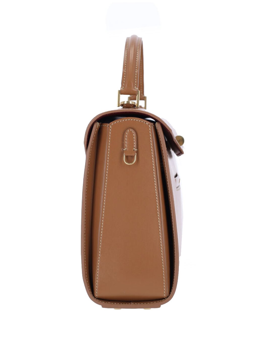 Brown Mortimer Flap Leather Handbag