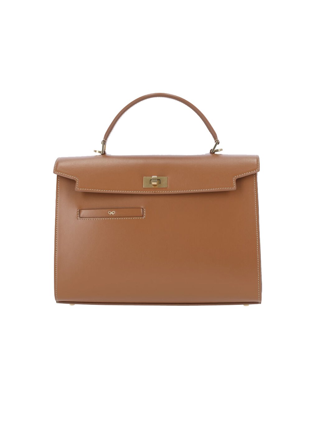 Brown Mortimer Flap Leather Handbag