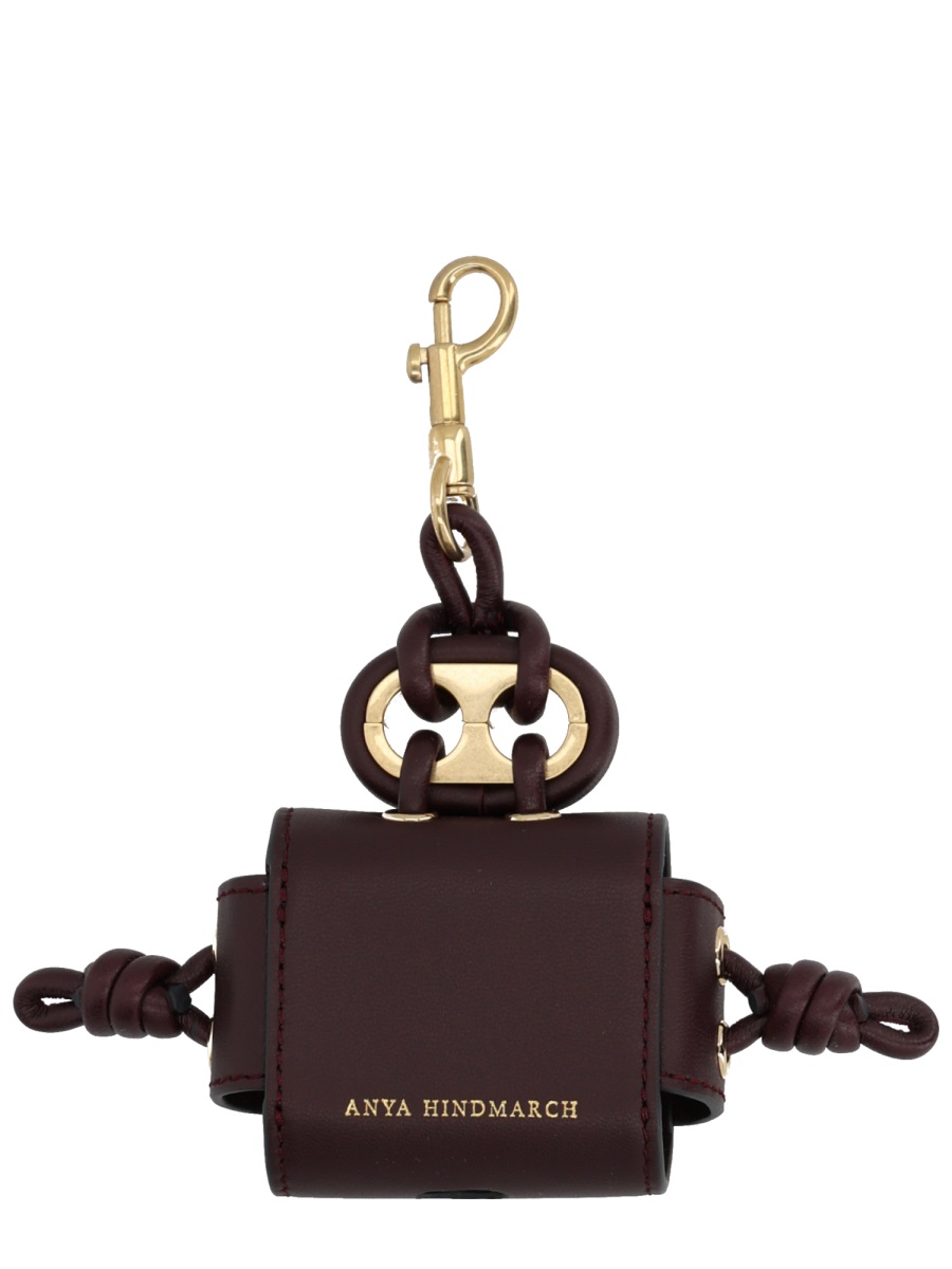 Leather Gold Clasp Earphone Case