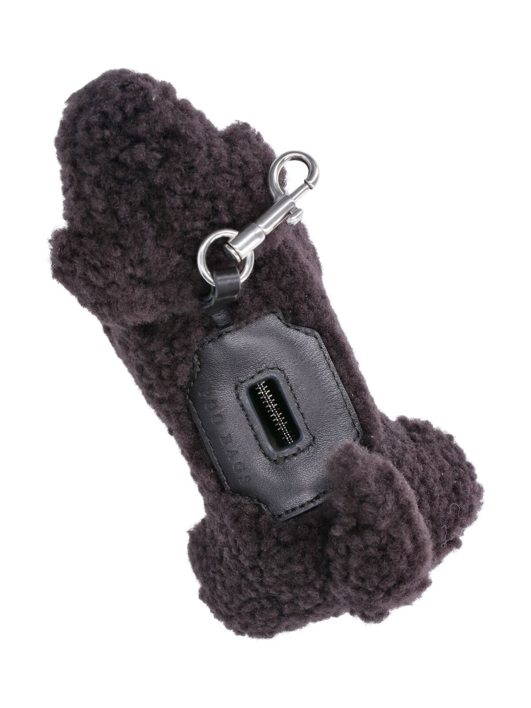 Plush Dog Keychain with Textured Finish