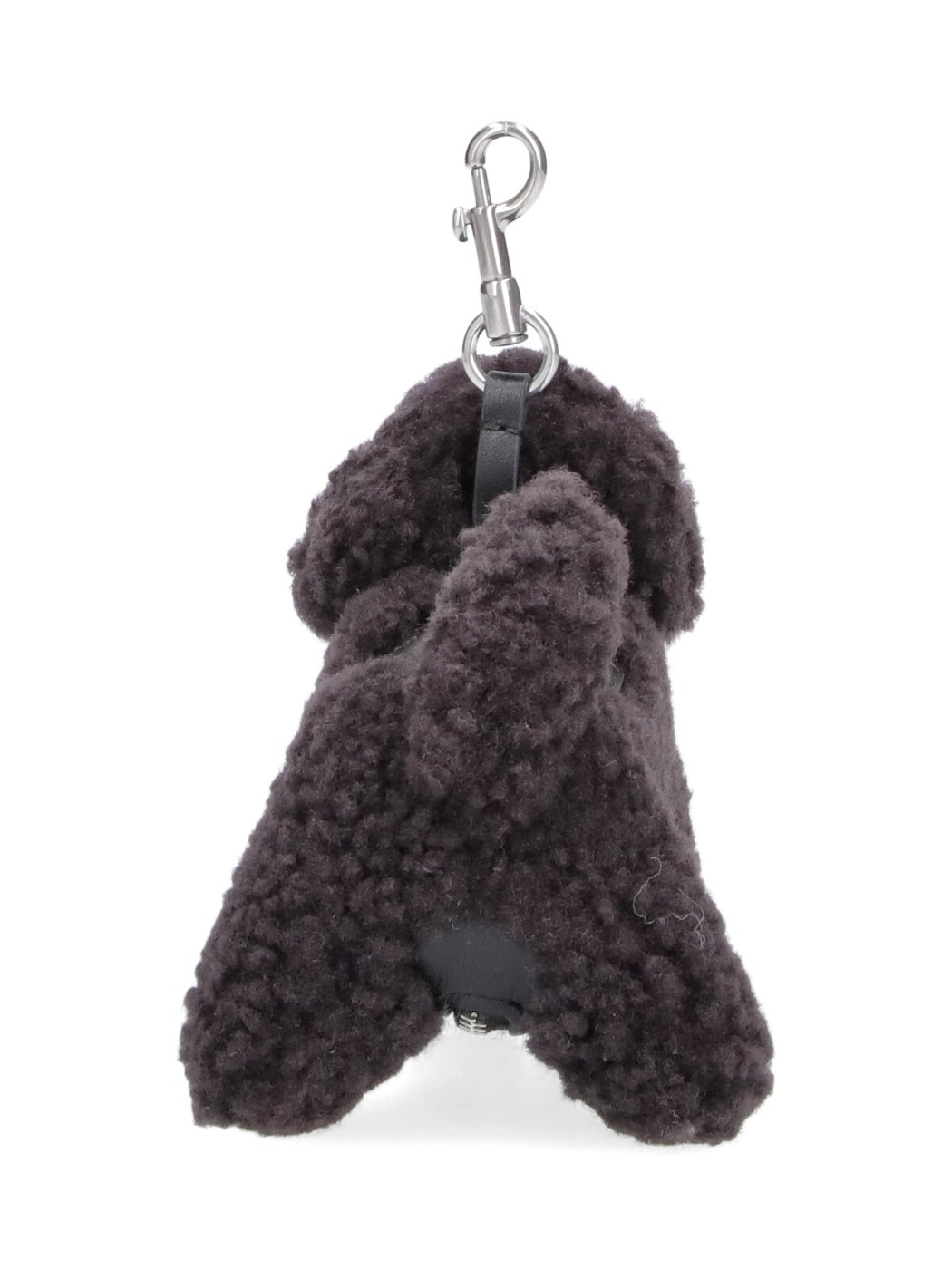 Plush Dog Keychain with Textured Finish