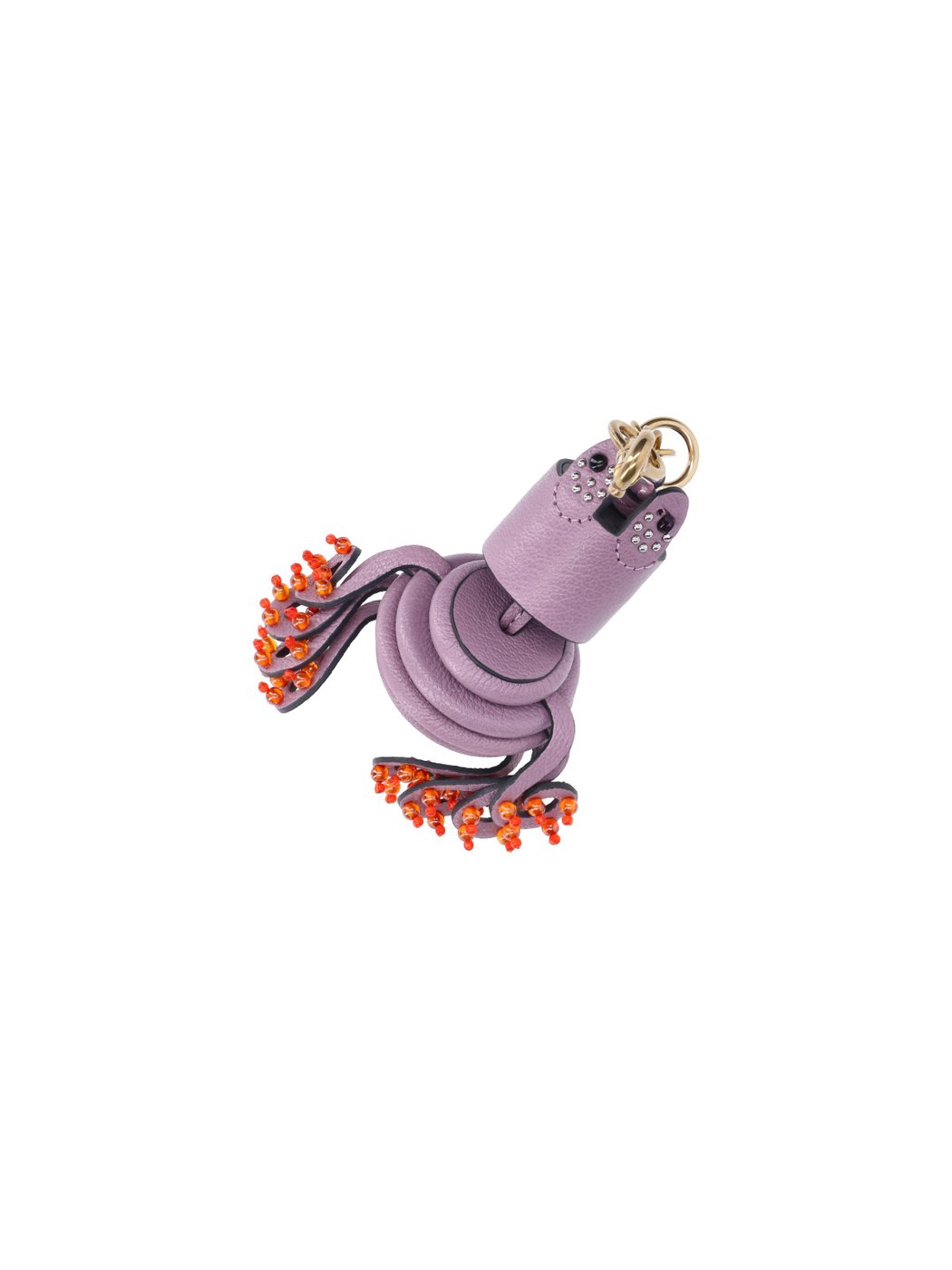 Purple Octopus Goatskin Keychain