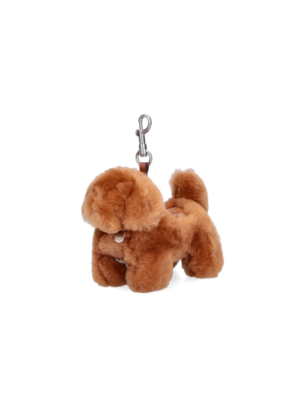 Plush Dog-Shaped Keychain with Detailed Features