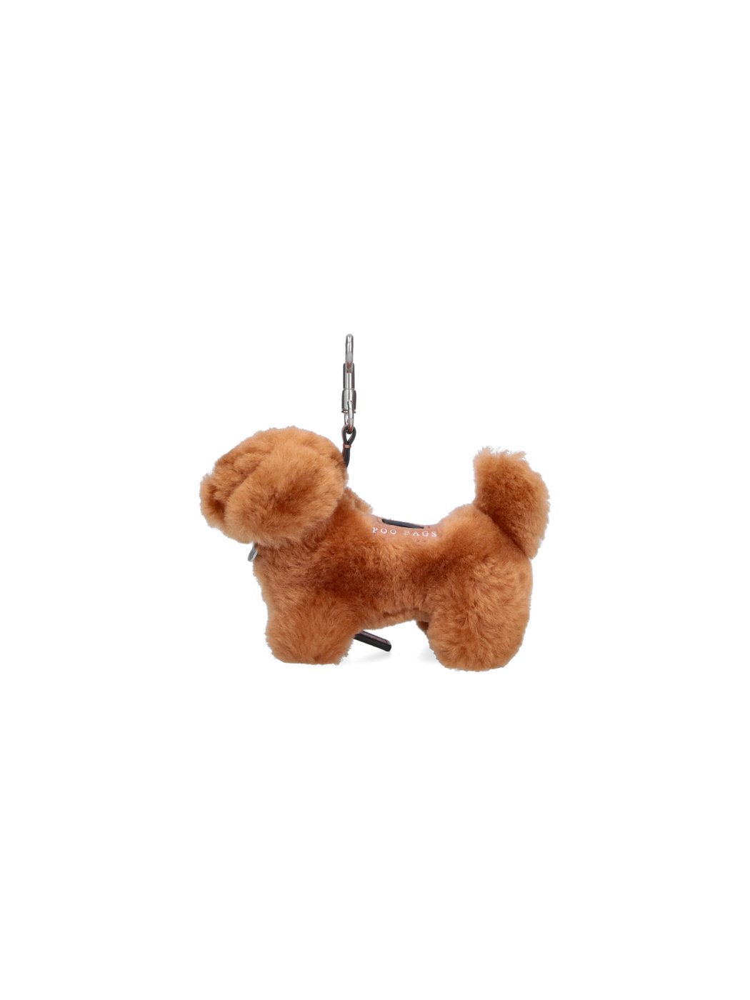 Plush Dog-Shaped Keychain with Detailed Features