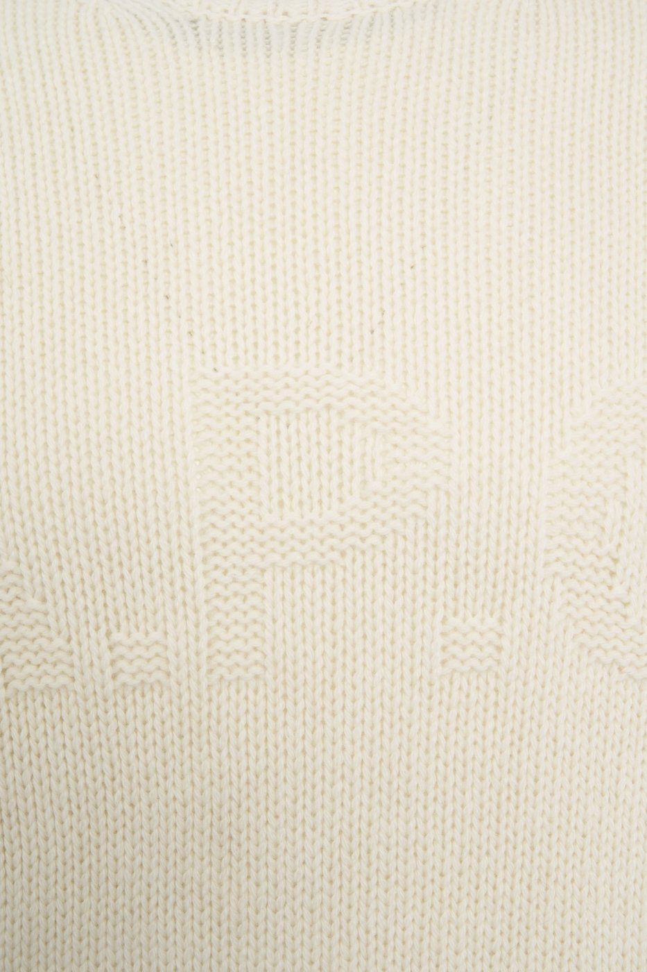 Sweater with intarsia logo