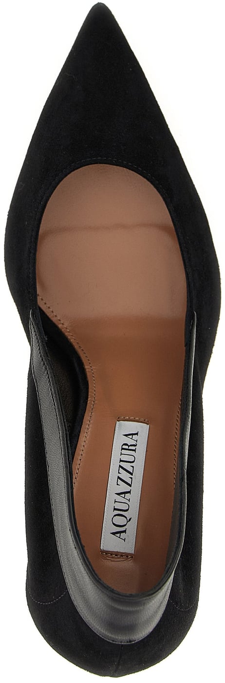 Aquazzura Black Goatskin High Heel Pumps