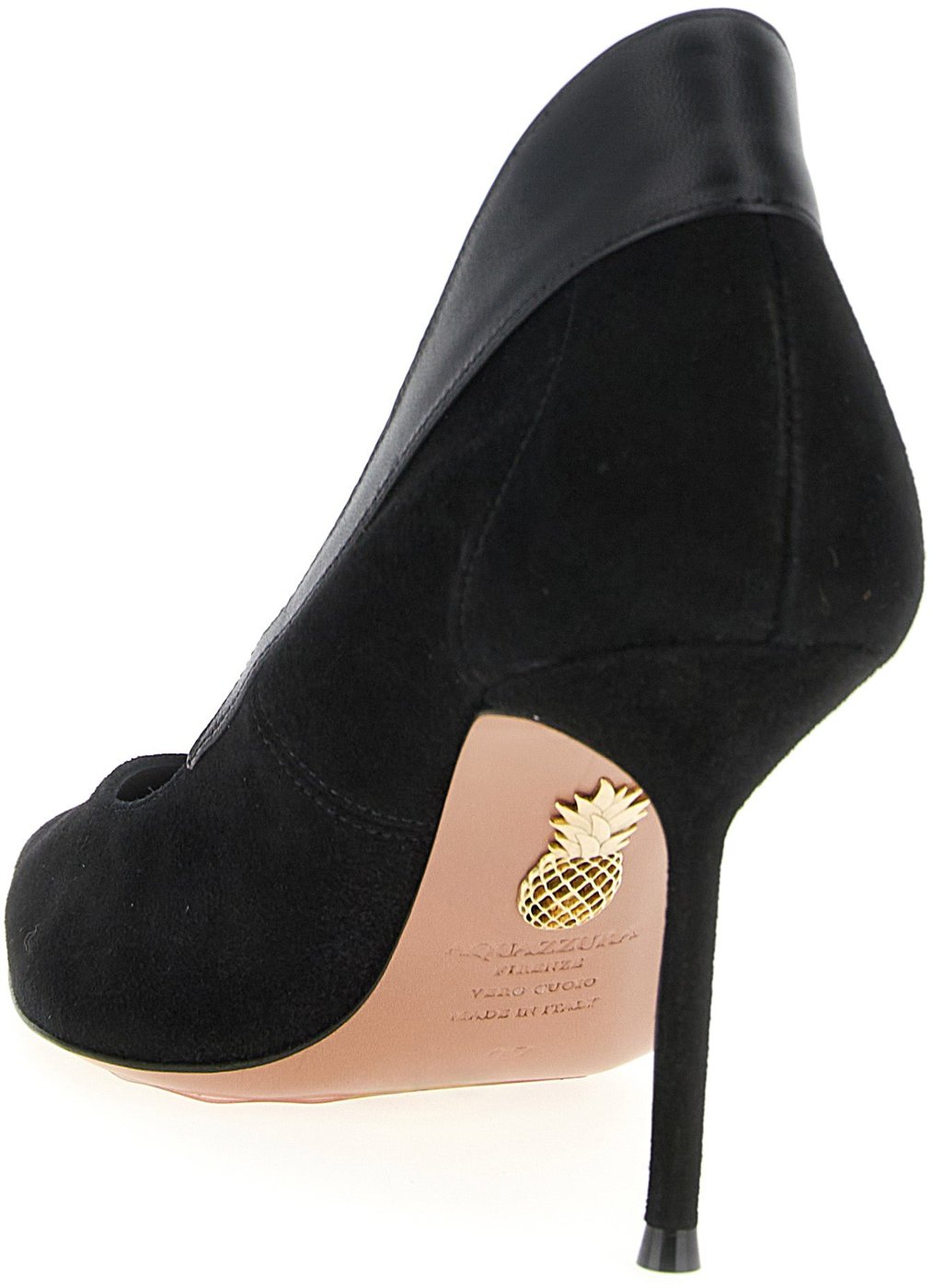 Aquazzura Black Goatskin High Heel Pumps