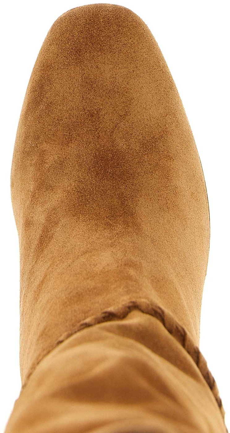 Aquazzura Beige Calfskin Over The Knee