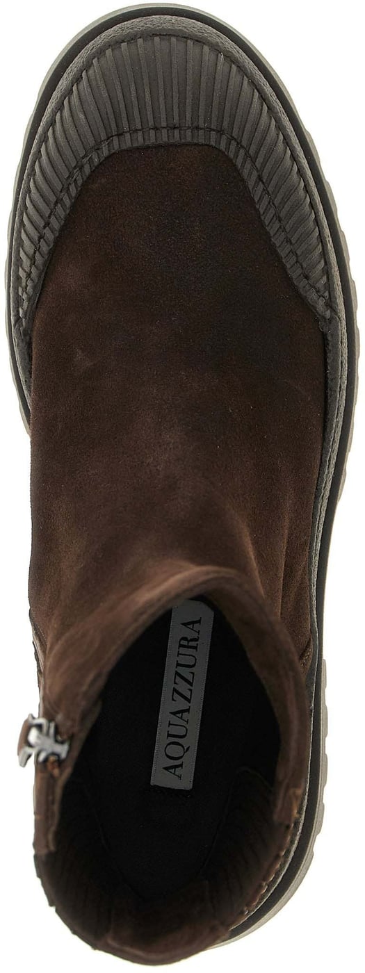 Aquazzura Brown Goatskin Ankle Boots