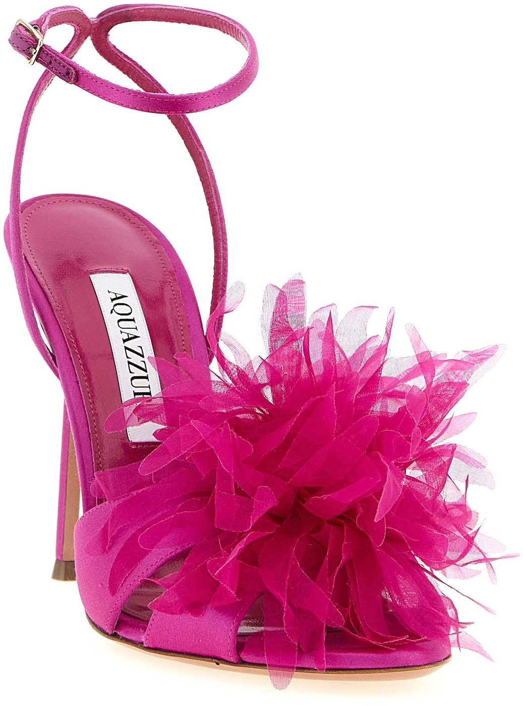 Aquazzura Fuchsia Textile Stiletto Heel Sandals