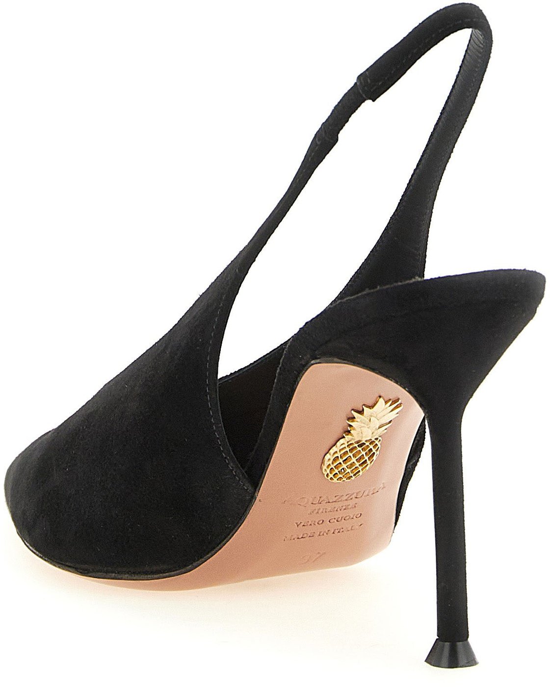Aquazzura Black Calfskin High Heel Pumps