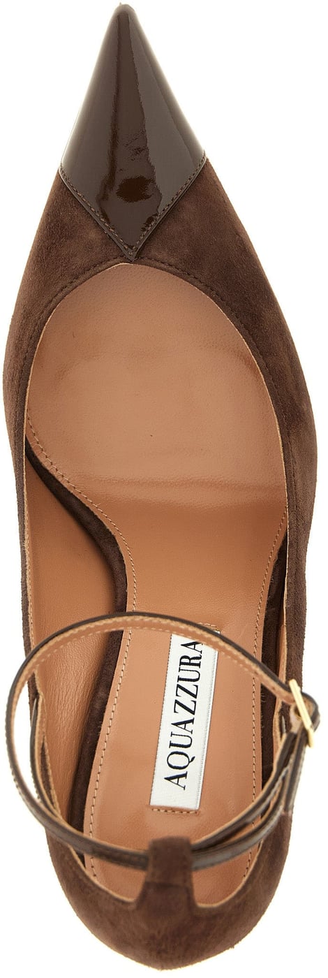 Aquazzura Brown Calfskin High Heel Pumps