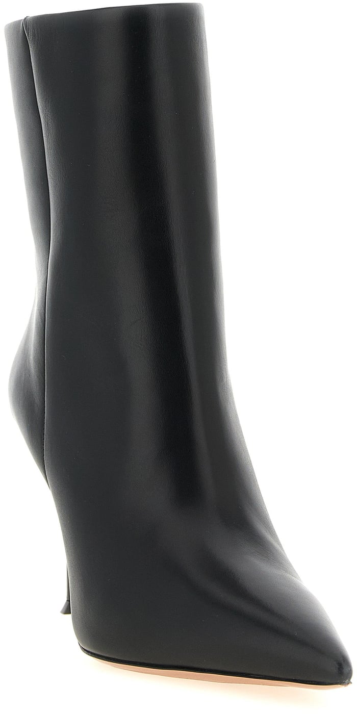 Aquazzura Black Calfskin Ankle Boots