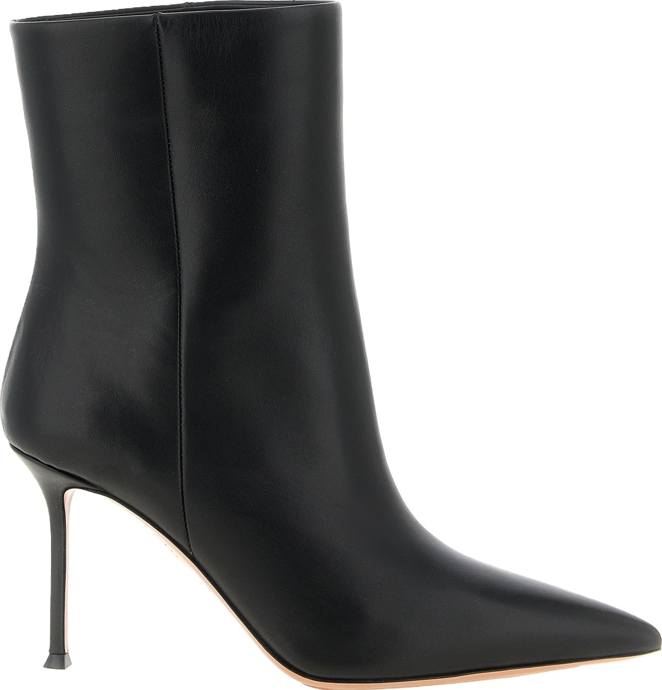 Aquazzura Black Calfskin Ankle Boots