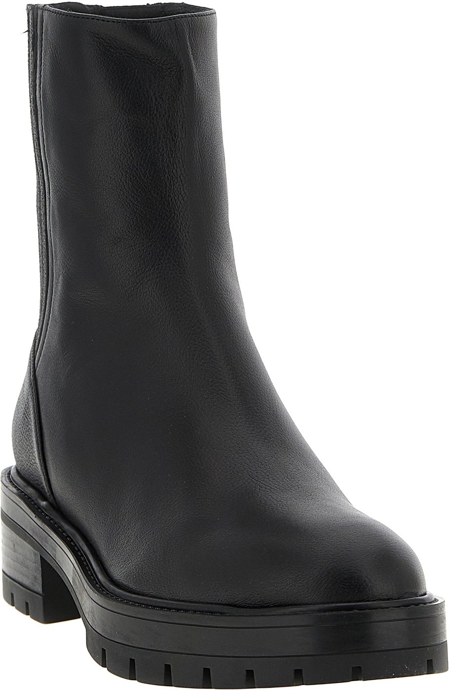 Aquazzura Black Calfskin Ankle Boots