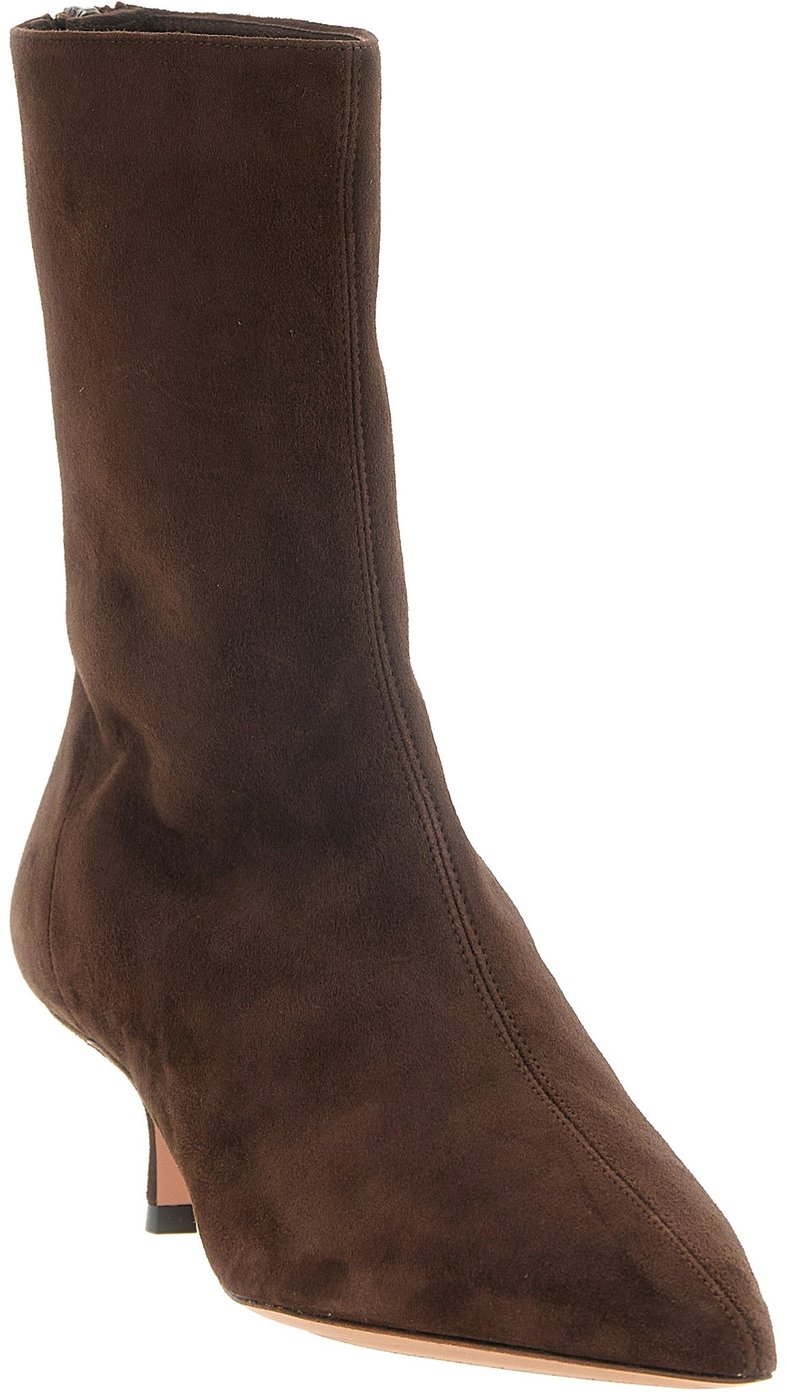 Aquazzura Brown Calfskin Ankle Boots