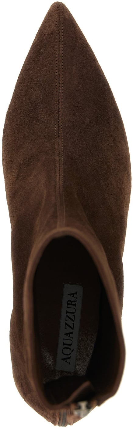 Aquazzura Brown Calfskin Ankle Boots